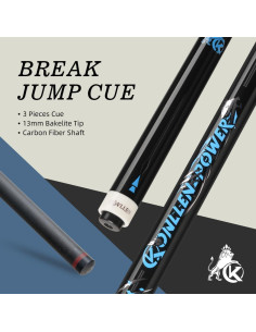 KONLLEN Cue de Rompimiento y Salto de Fibra de Carbono 147cm 2