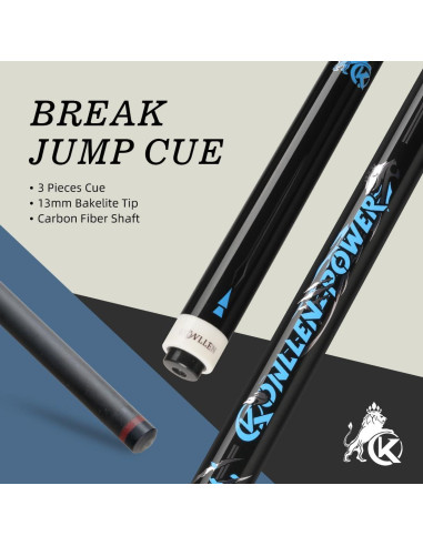 KONLLEN Cue de Rompimiento y Salto de Fibra de Carbono 147cm
