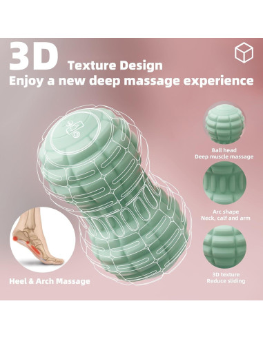 Bola de Masaje Vibrante JIEJUNJIE Doble Cacahuate 20cm