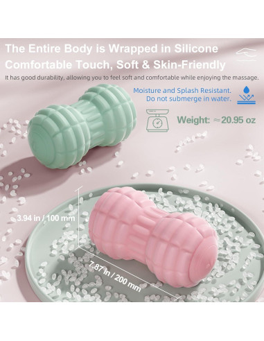 Bola de Masaje Vibrante JIEJUNJIE Doble Cacahuate 20cm