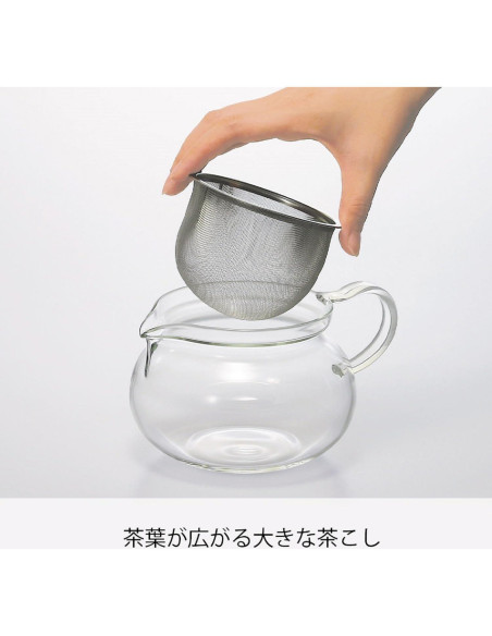 Tetera de vidrio Hario ChaCha Kyusu Maru 300ml