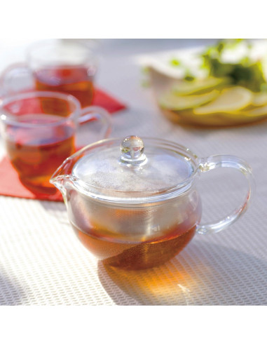 Tetera de vidrio Hario ChaCha Kyusu Maru 300ml