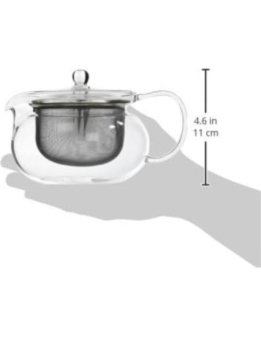 Tetera de vidrio Hario ChaCha Kyusu Maru 300ml