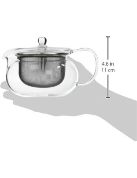 Tetera de vidrio Hario ChaCha Kyusu Maru 300ml