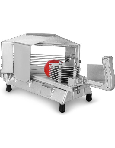 Cortador de Tomate Comercial Happybuy 1/4" con Tabla de Corte