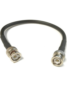 Cable Coaxial BNC Macho a BNC Macho 1 Pie 50 Ohm LMR-240 2