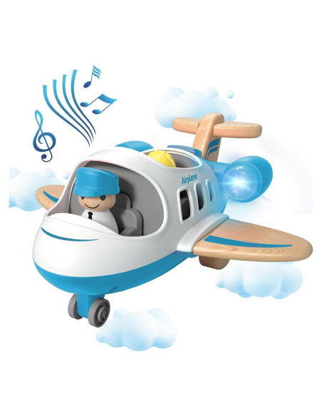Avión de Juguete Wanborns con Luz y Sonido - 25.9x25.4x12.7 cm