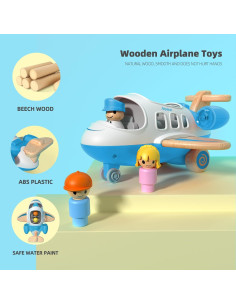 Avión de Juguete Wanborns con Luz y Sonido - 25.9x25.4x12.7 cm 2