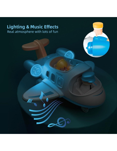 Avión de Juguete Wanborns con Luz y Sonido - 25.9x25.4x12.7 cm