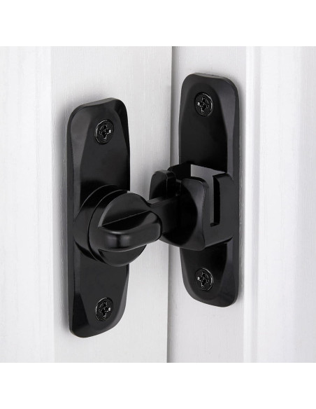 Cerradura de Puerta de Granero INIRET Negra 90/180 Grados Cerradura de Puerta de Granero INIRET Negra 90/180 Grados