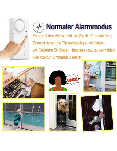 Alarma de Seguridad Umiitto para Puertas y Ventanas 108dB 2Pack