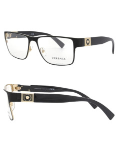 Gafas Versace VE1274 No Polarizadas para Hombres - Metal Negro/Dorado