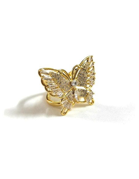 Anillo de Bufanda Mariposa Dorado para Mujeres - Joyería Elegante