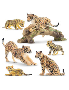 Juego de Figuras de Animales Jaguar TOYMANY 7PCS Realistas