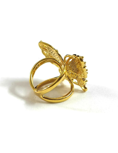 Anillo de Bufanda Mariposa Dorado para Mujeres - Joyería Elegante