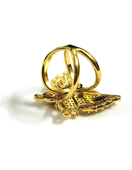 Anillo de Bufanda Mariposa Dorado para Mujeres - Joyería Elegante