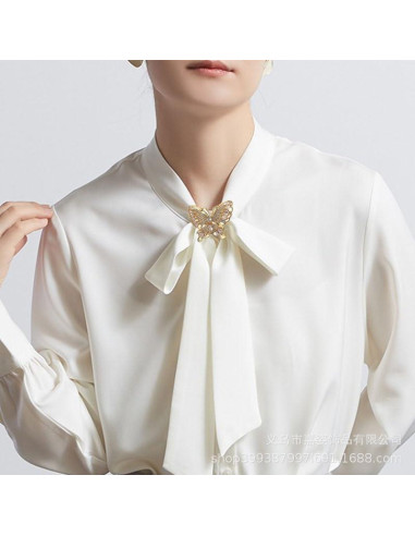 Anillo de Bufanda Mariposa Dorado para Mujeres - Joyería Elegante