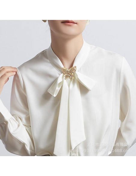 Anillo de Bufanda Mariposa Dorado para Mujeres - Joyería Elegante