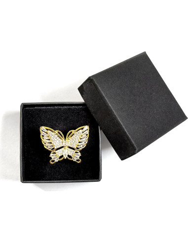 Anillo de Bufanda Mariposa Dorado para Mujeres - Joyería Elegante