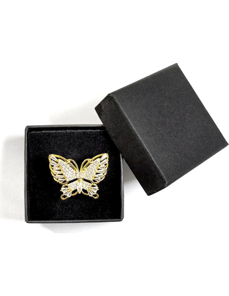 Anillo de Bufanda Mariposa Dorado para Mujeres - Joyería Elegante