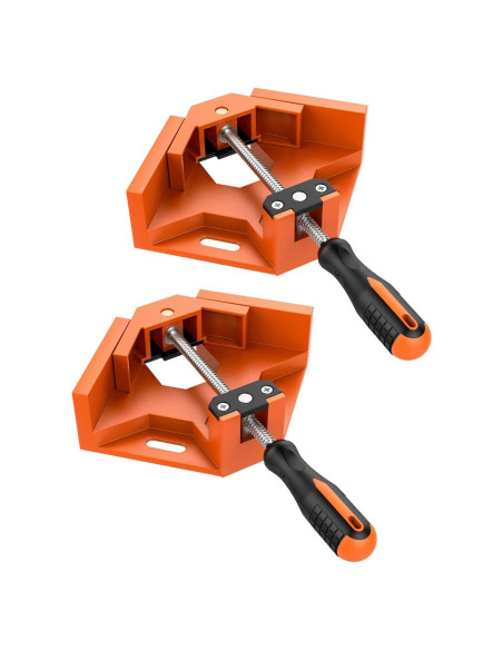 Abrazadera de Ángulo Recto Housolution 90 2 Paquete Naranja