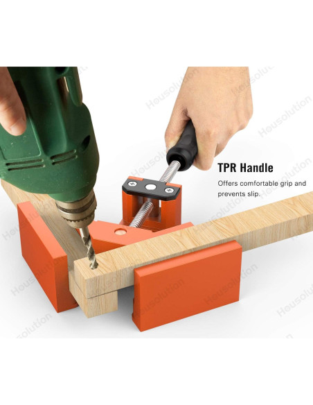 Abrazadera de Ángulo Recto Housolution 90 2 Paquete Naranja