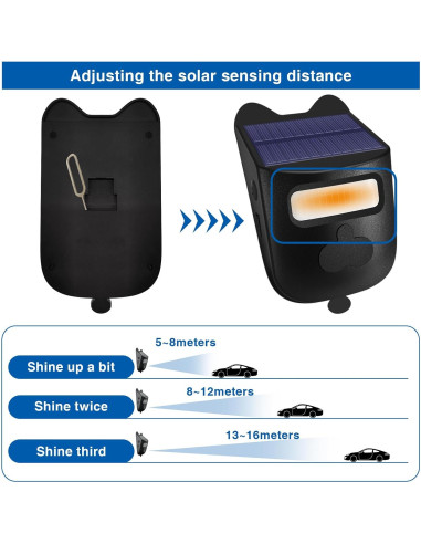 Timbrador Inalámbrico Solar Genérico con Sensor de Movimiento
