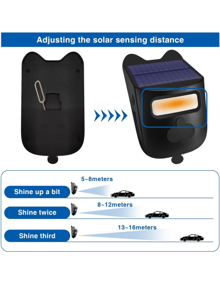 Timbrador Inalámbrico Solar Genérico con Sensor de Movimiento