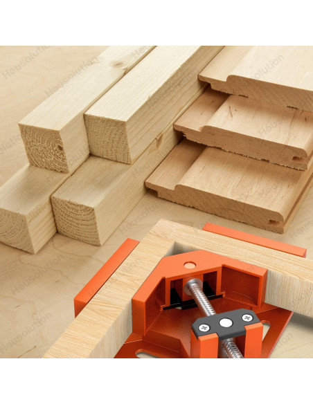 Abrazadera de Ángulo Recto Housolution 90 2 Paquete Naranja