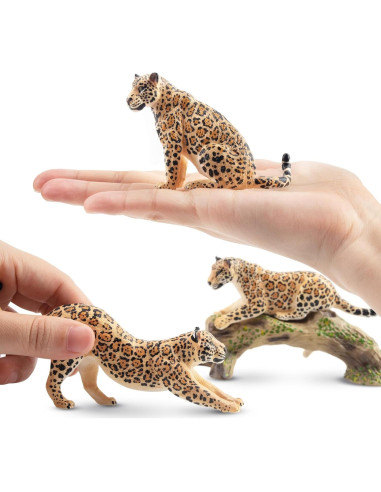 Juego de Figuras de Animales Jaguar TOYMANY 7PCS Realistas
