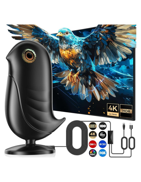 Antena de TV Interior FESAS 5.49 m Rango 1287 km 1080p 4K Antena de TV Interior FESAS 5.49 m Rango 1287 km 1080p 4K