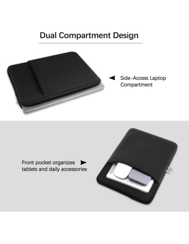 Funda para Laptop MasiBloom Negra para MacBook 13" 2020-2025