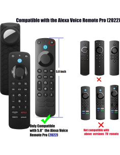 Funda de Silicona para Control Remoto Alexa Pro con Soporte AirTag 2
