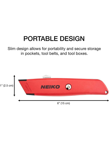 Cuchillo Utilitario Retráctil NEIKO 00679A - Paquete de 2