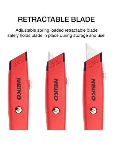 Cuchillo Utilitario Retráctil NEIKO 00679A - Paquete de 2