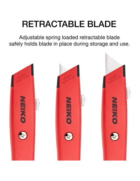 Cuchillo Utilitario Retráctil NEIKO 00679A - Paquete de 2