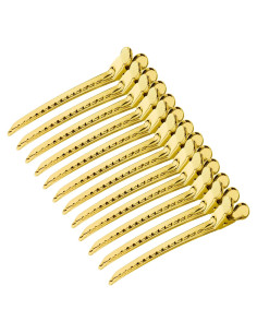 Pinzas para el cabello tipo caimán Weidashi 12 piezas metálicas