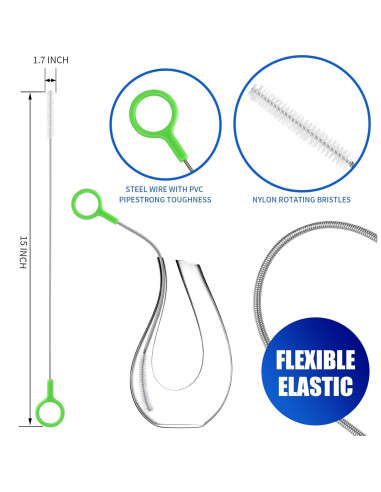 Kit de Cepillos Limpiadores YZAHGDS para Pajitas y Botellas