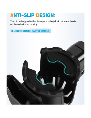 Soporte para Tazas y Teléfono Xislet 2 en 1 Negro