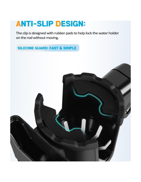 Soporte para Tazas y Teléfono Xislet 2 en 1 Negro