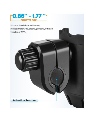 Soporte para Tazas y Teléfono Xislet 2 en 1 Negro