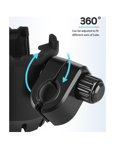 Soporte para Tazas y Teléfono Xislet 2 en 1 Negro