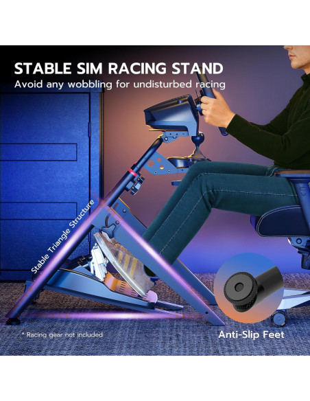 Soporte de Volante ARES WING para Simulador de Carreras Plegable