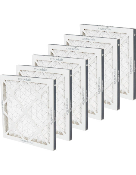 Filtros de Aire Amazon Basics MERV 8 12x12x1 Paquete de 6
