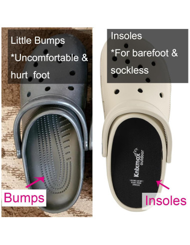 Plantillas Ultra-Finas para Crocs Knixmax - Tamaño 2 EU35