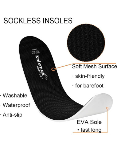 Plantillas Ultra-Finas para Crocs Knixmax - Tamaño 2 EU35