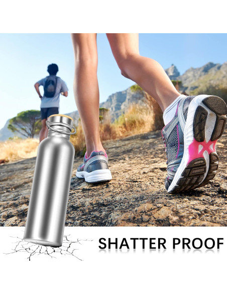 Botellas de Agua Acero Inoxidable CHENGU 4 Piezas 1000 ml Botellas de Agua Acero Inoxidable CHENGU 4 Piezas 1000 ml