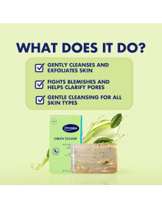 Jabón de Té Verde Dermisa 85g | Limpieza Suave y Exfoliación 2