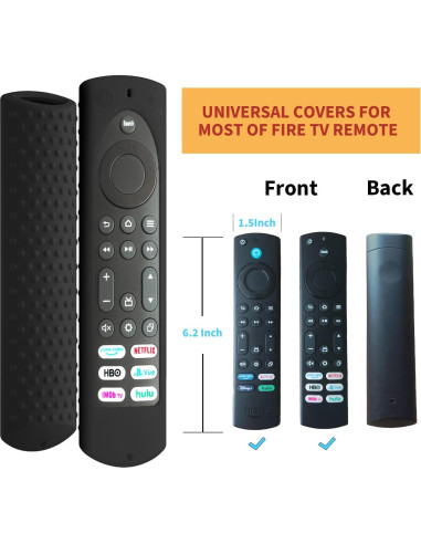 Funda de Silicona Antideslizante para Control Remoto Fire TV Stick 4K Max - DUOLAXMENG