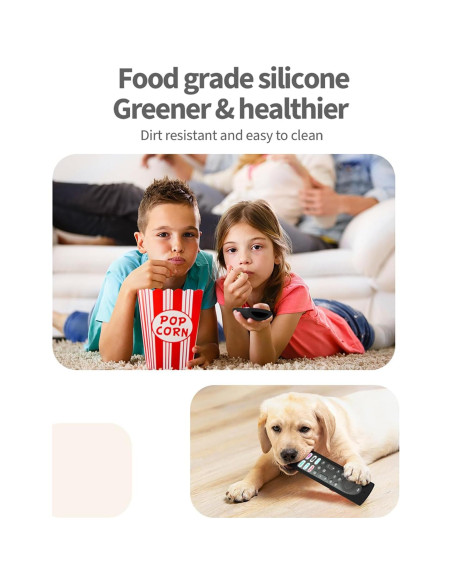 Funda de Silicona Antideslizante para Control Remoto Fire TV Stick 4K Max - DUOLAXMENG